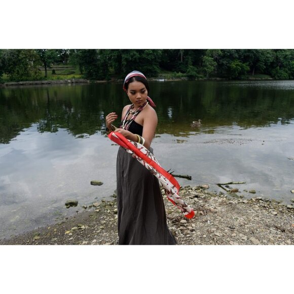 Redhead Flying Ducks Scarf Vintage Accessories - Picture 7 of 8